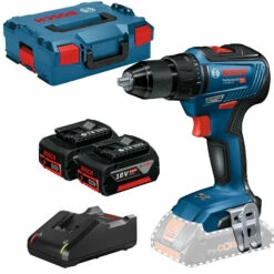 Bosch Akku-Bohrschrauber GSR 18V-55 / 2x 4,0 Ah Akku + Ladegerät In L-Boxx