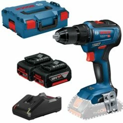 Bosch Akku-Bohrschrauber GSR 18V-55 / 2x 5,0 Ah Akku + Ladegerät In L-Boxx