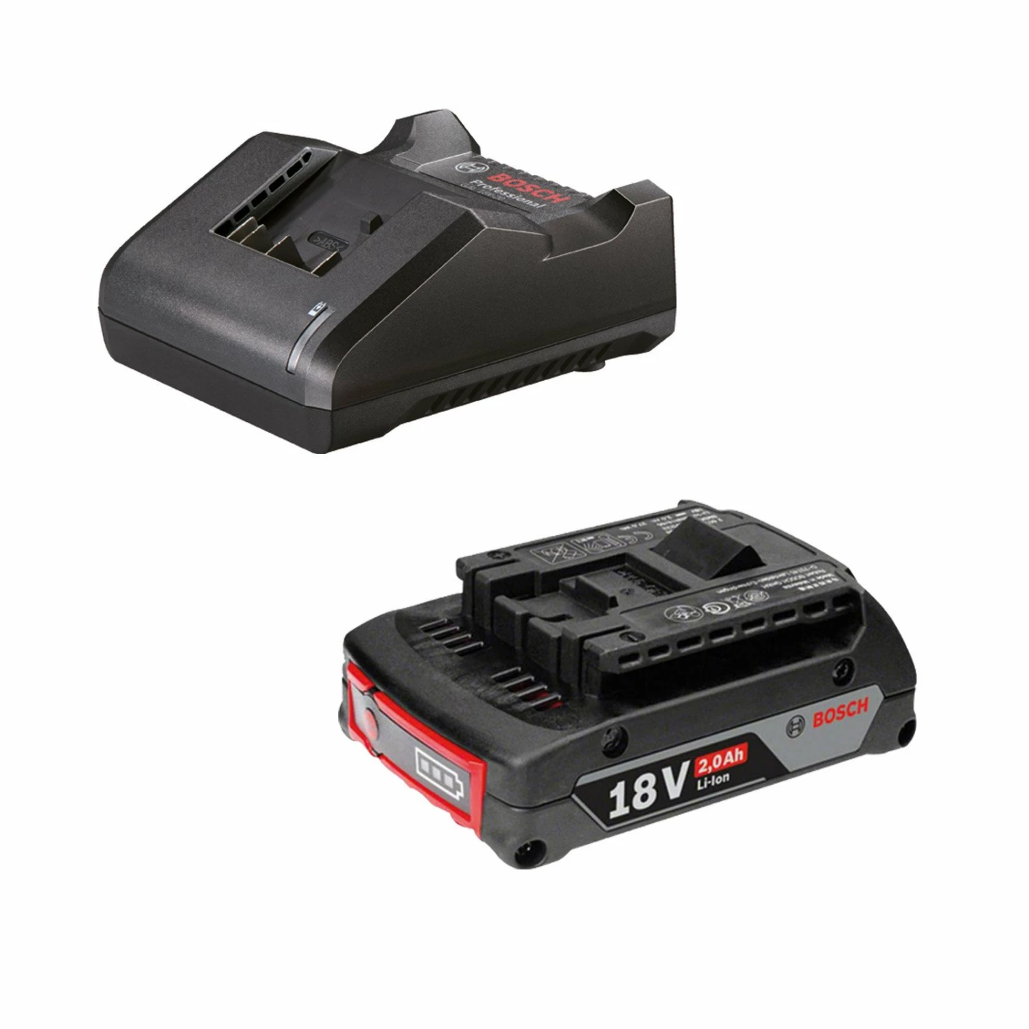 Bosch Starter-Set 18 V / 1x 2,0 Ah Akku + Ladegerät GAL 18V-20 3 Bosch Starter-Set 18 V / 1x 2,0 Ah Akku + Ladegerät GAL 18V-20