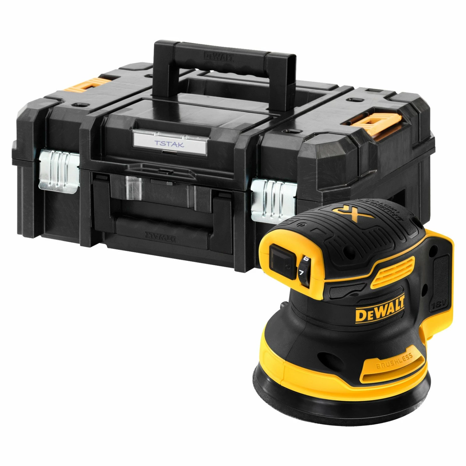 Dewalt DCW210NT Akku-Exzenterschleifer 18 V Solo In T-Stak 3 Dewalt DCW210NT Akku-Exzenterschleifer 18 V Solo In T-Stak