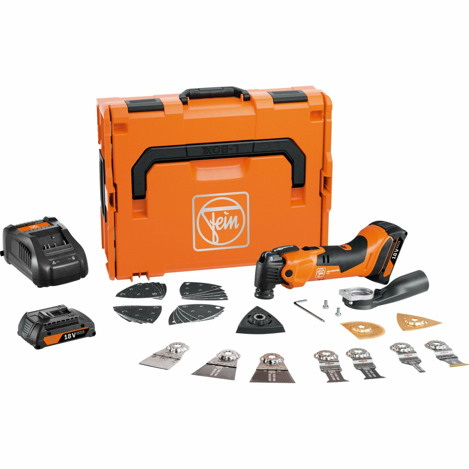 Fein Akku-MulitMaster AMM 500 PLUS TOP AS 18 V / 2x 2,0 Ah Akku + Ladegerät Im Koffer - 71293864000 3 Fein Akku-MulitMaster AMM 500 PLUS TOP AS 18 V / 2x 2,0 Ah Akku + Ladegerät Im Koffer - 71293864000