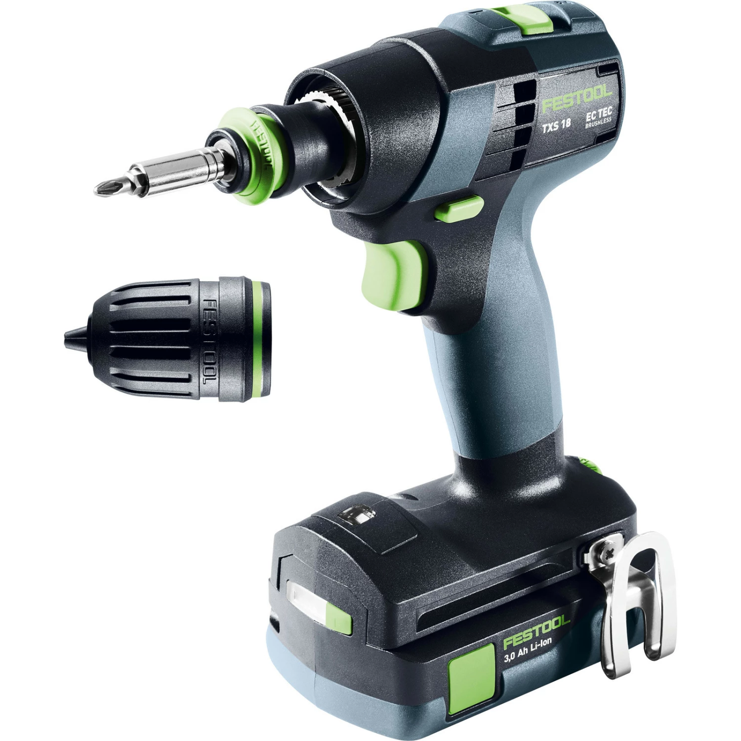 Festool Akku-Bohrschrauber TXS 18 C 3,0-Plus / 2x 3,0 Akku + Ladegerät Im Systainer - 576895 4 Festool Akku-Bohrschrauber TXS 18 C 3,0-Plus / 2x 3,0 Akku + Ladegerät Im Systainer - 576895 – Bild 2