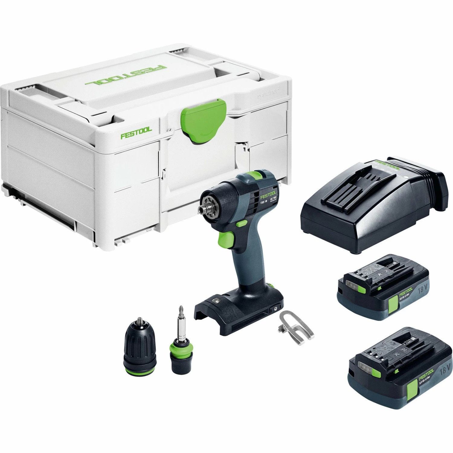 Festool Akku-Bohrschrauber TXS 18 C 3,0-Plus / 2x 3,0 Akku + Ladegerät Im Systainer - 576895 3 Festool Akku-Bohrschrauber TXS 18 C 3,0-Plus / 2x 3,0 Akku + Ladegerät Im Systainer - 576895