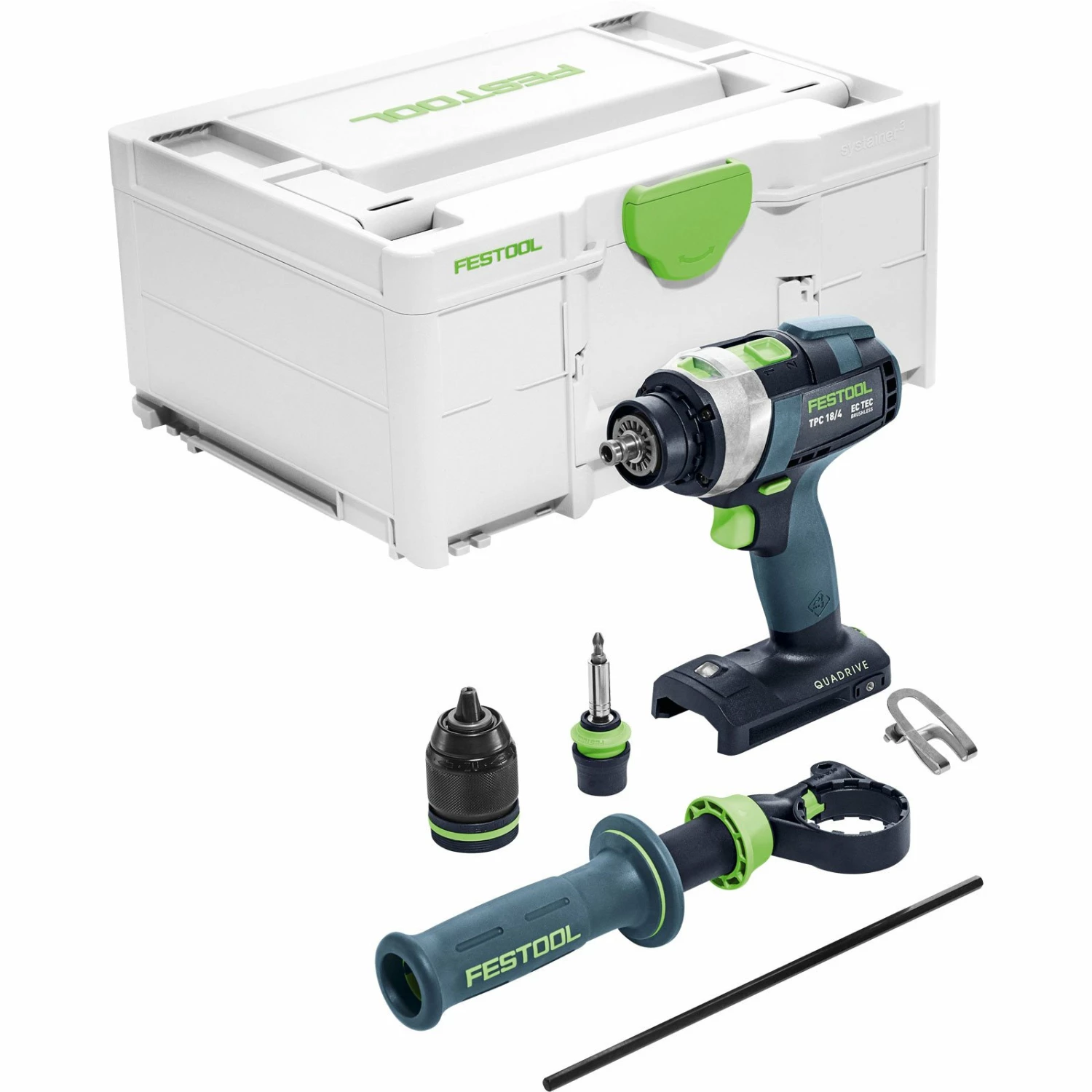 Festool Akku-Schlagbohrschrauber TPC 18/4 I-Basic QUADRIVE - 575604 3 Festool Akku-Schlagbohrschrauber TPC 18/4 I-Basic QUADRIVE - 575604