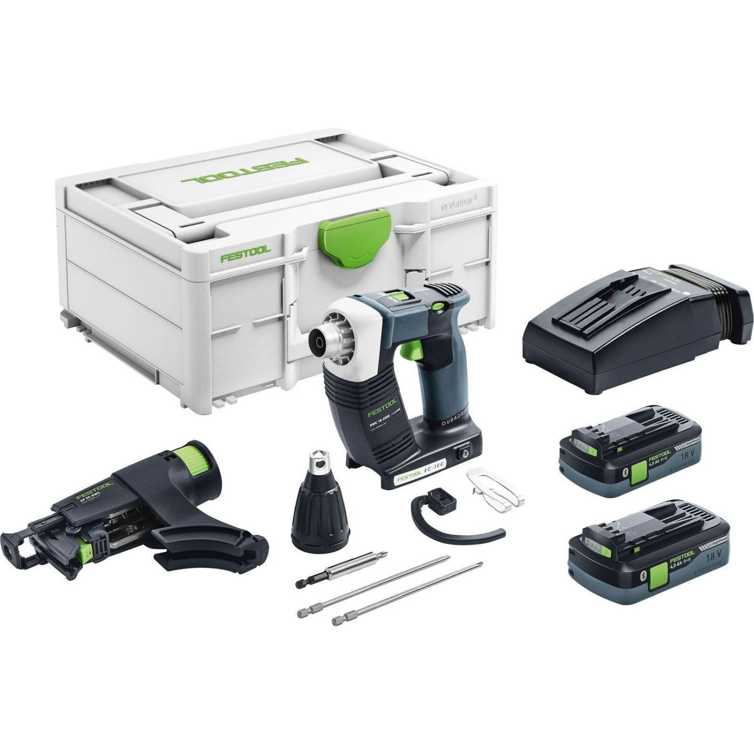 Festool Akku-Bauschrauber DURADRIVE DWC 18-2500 Li 4,0-Plus - 576498 4 Festool Akku-Bauschrauber DURADRIVE DWC 18-2500 Li 4,0-Plus - 576498 – Bild 2