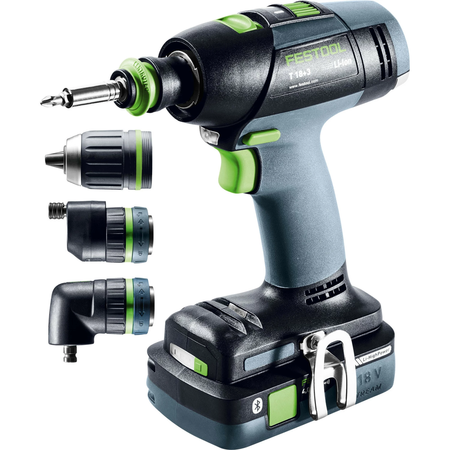 Festool Akku-Bohrschrauber T 18+3 HPC 4,0 I-Set / 2x 4,0 Ah Akku + Ladegerät + Zubehör Im Systainer - 577609 4 Festool Akku-Bohrschrauber T 18+3 HPC 4,0 I-Set / 2x 4,0 Ah Akku + Ladegerät + Zubehör Im Systainer - 577609 – Bild 2