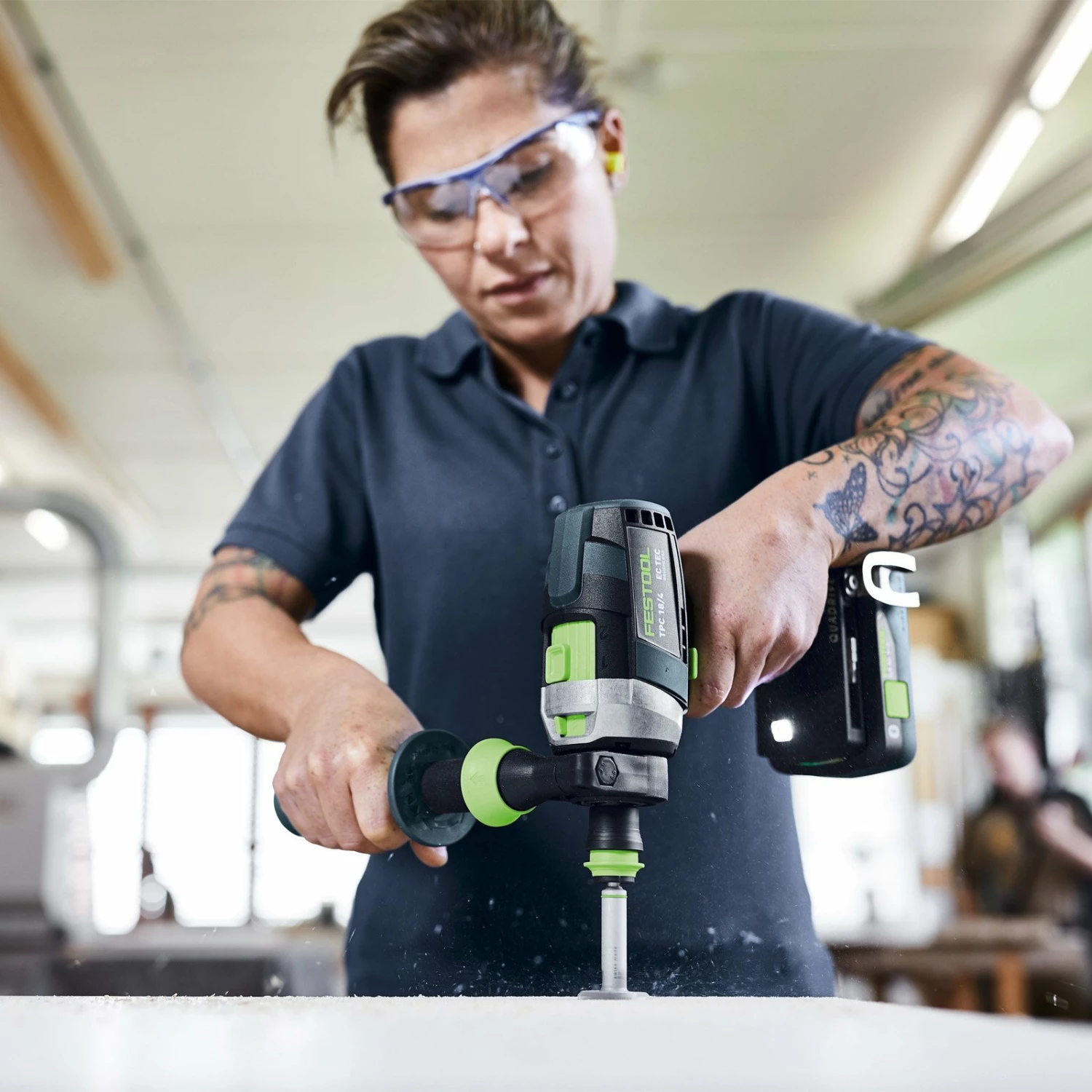Festool Akku-Schlagbohrschrauber TPC 18/4 5,0/4,0 I-Plus QUADRIVE / 1x 4,0 1x 5,0 Akku + Ladegerät + Zubehör Im Systainer - 577651 6 Festool Akku-Schlagbohrschrauber TPC 18/4 5,0/4,0 I-Plus QUADRIVE / 1x 4,0 1x 5,0 Akku + Ladegerät + Zubehör Im Systainer - 577651 – Bild 4