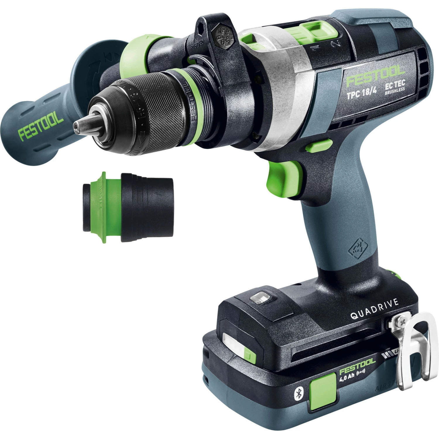 Festool Akku-Schlagbohrschrauber TPC 18/4 5,0/4,0 I-Plus QUADRIVE / 1x 4,0 1x 5,0 Akku + Ladegerät + Zubehör Im Systainer - 577651 4 Festool Akku-Schlagbohrschrauber TPC 18/4 5,0/4,0 I-Plus QUADRIVE / 1x 4,0 1x 5,0 Akku + Ladegerät + Zubehör Im Systainer - 577651 – Bild 2