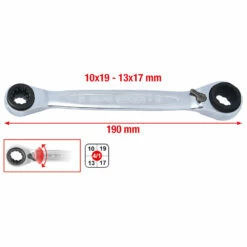 KS TOOLS 4 In 1 Gearplus Umschaltbar Doppel-Ratschenringschlüssel 10 X 13 X 17 X 19 Mm - 503.4565 12 KS TOOLS 4 In 1 Gearplus Umschaltbar Doppel-Ratschenringschlüssel 10 X 13 X 17 X 19 Mm - 503.4565 -elektrische Bohrmaschine Geschäft fot ges alg 503.4565.gb sall aing v1