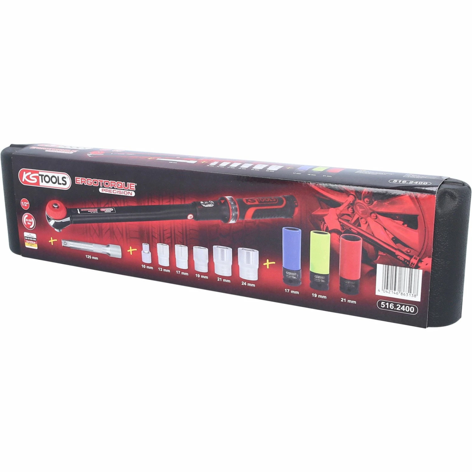 KS TOOLS 1/2" ErgoTorqueprecision Drehmomentschlüssel-Satz 20 - 200 Nm 11tlg. - 516.2400 9 KS TOOLS 1/2" ErgoTorqueprecision Drehmomentschlüssel-Satz 20 - 200 Nm 11tlg. - 516.2400 – Bild 7