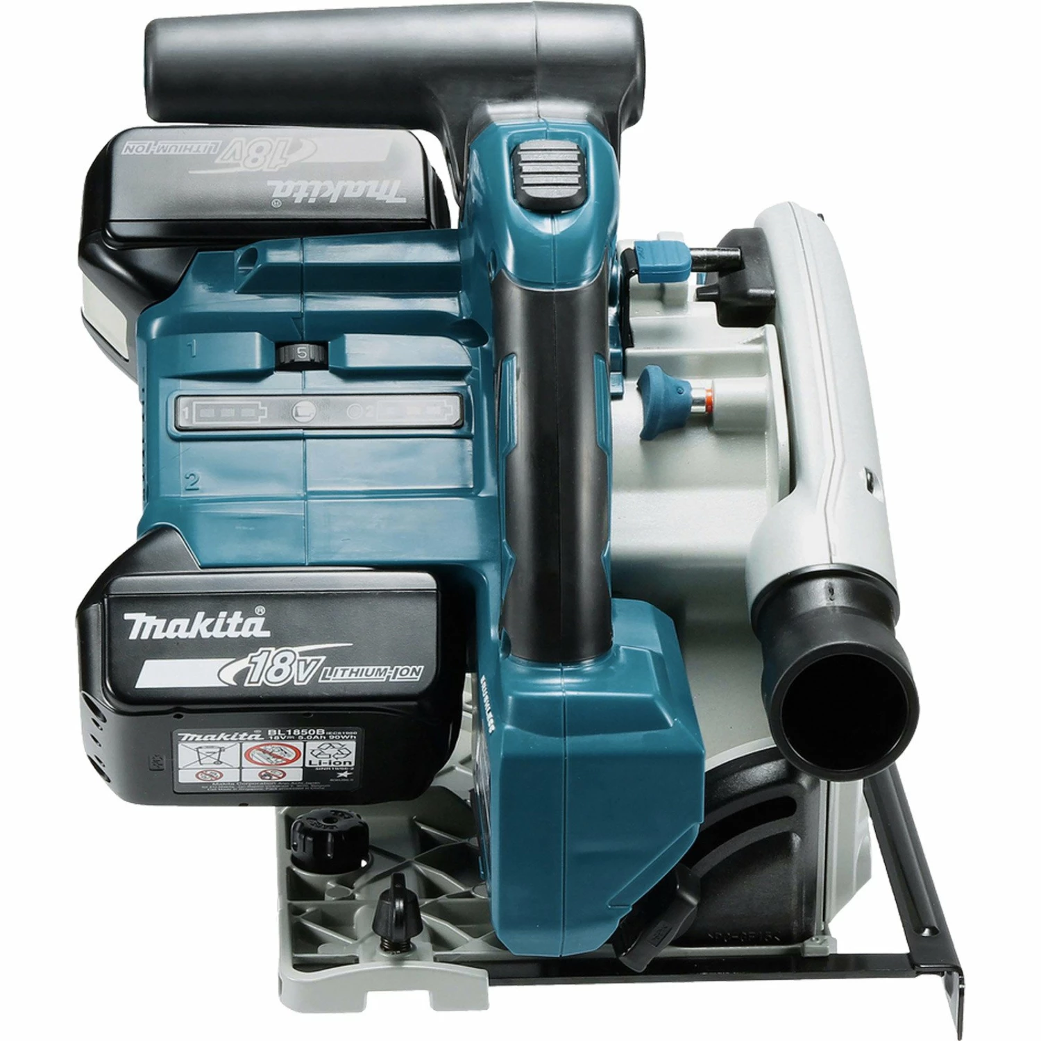Makita DSP600RTJ Akku-Tauchsäge 2x 18 V / 2x 5,0 Ah Akku + Ladegerät Im Makpac 5 Makita DSP600RTJ Akku-Tauchsäge 2x 18 V / 2x 5,0 Ah Akku + Ladegerät Im Makpac – Bild 3