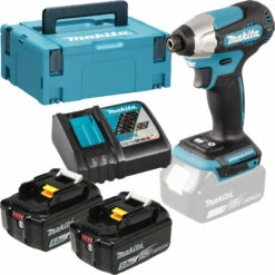 Makita DTD157RTJ Akku-Schlagschrauber 18 V / 2x 5,0 Ah Akku + Ladegerät In Makpac