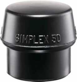HALDER Schonhammerkopf SIMPLEX Kopf 100 Mm Gummi Schwarz Mittelhart - 3202100