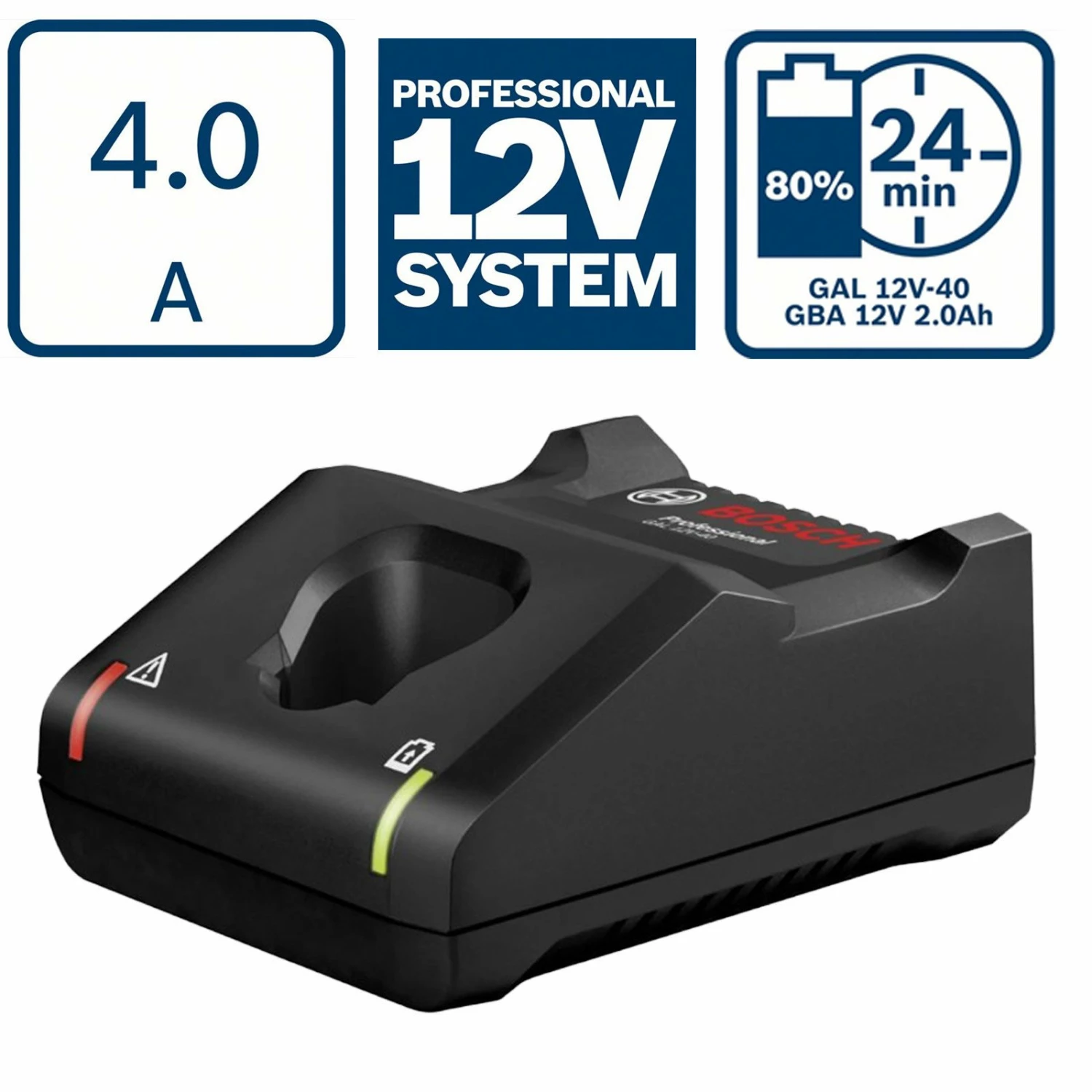 Bosch Schnellladegerät GAL 12V-40 Für 12 V Akkus - 1600A019R3 4 Bosch Schnellladegerät GAL 12V-40 Für 12 V Akkus - 1600A019R3 – Bild 2