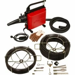 VIRAX Rohrreiniger VAL 96QC + Spirale Mit Kunststoffseele – 293133