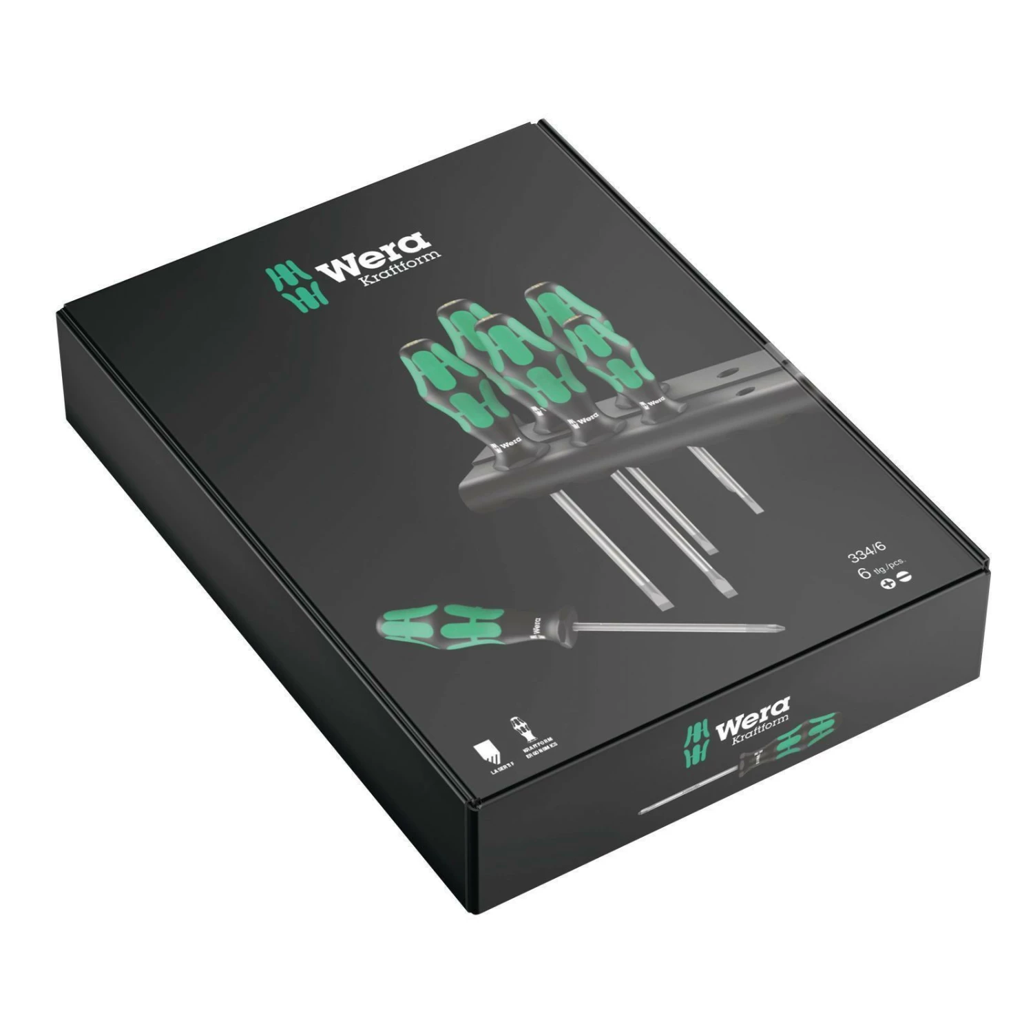 Wera 334/6 Rack Schraubendrehersatz Kraftform Plus Lasertip + Rack - 105650 4 Wera 334/6 Rack Schraubendrehersatz Kraftform Plus Lasertip + Rack - 105650 – Bild 2