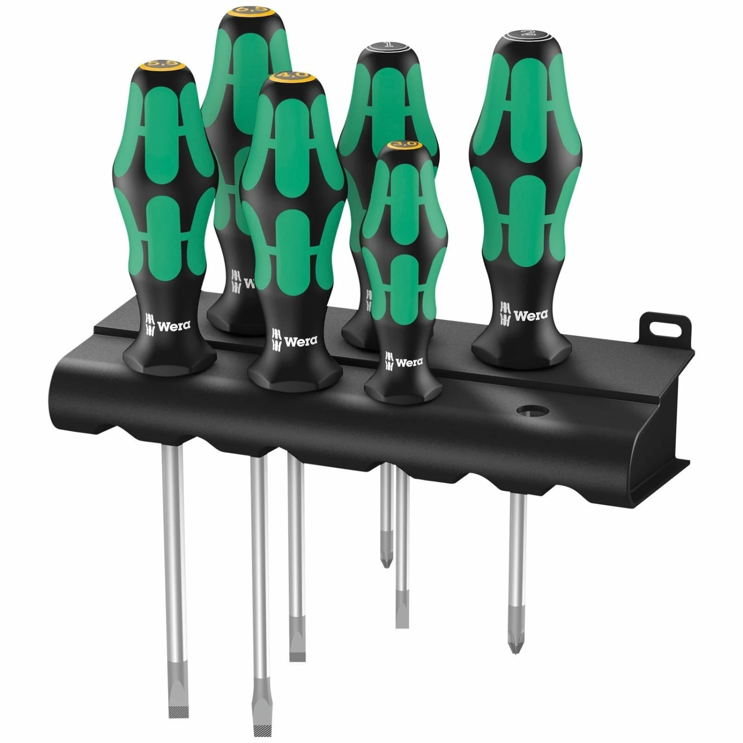Wera 334/355/6 Rack Schraubendrehersatz Kraftform Plus Lasertip + Rack - 105656 3 Wera 334/355/6 Rack Schraubendrehersatz Kraftform Plus Lasertip + Rack - 105656